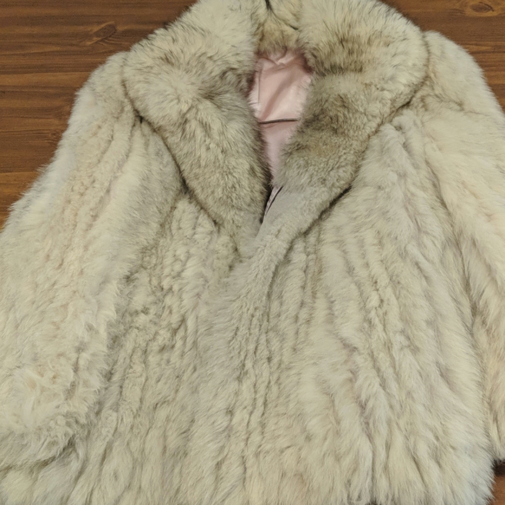 Finland Natural Blue Fox Fur Coat